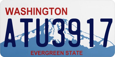 WA license plate ATU3917