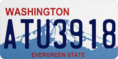 WA license plate ATU3918