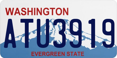 WA license plate ATU3919