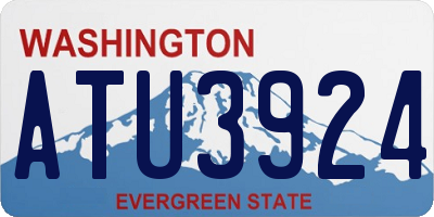 WA license plate ATU3924