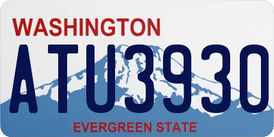 WA license plate ATU3930