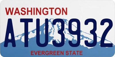 WA license plate ATU3932