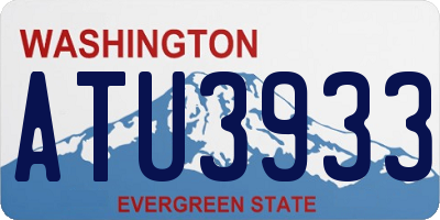 WA license plate ATU3933