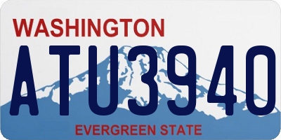 WA license plate ATU3940