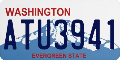 WA license plate ATU3941