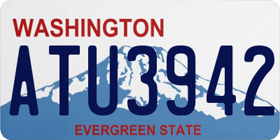 WA license plate ATU3942