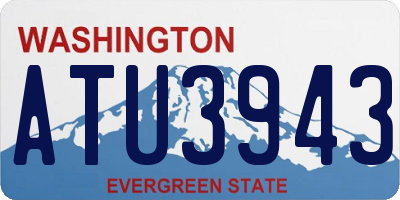 WA license plate ATU3943