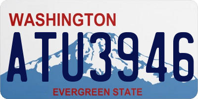 WA license plate ATU3946