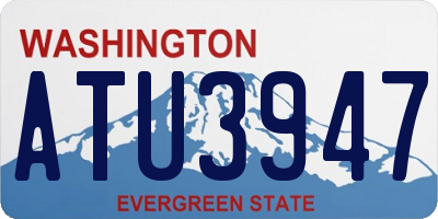 WA license plate ATU3947