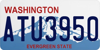 WA license plate ATU3950