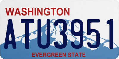 WA license plate ATU3951