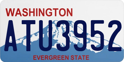 WA license plate ATU3952