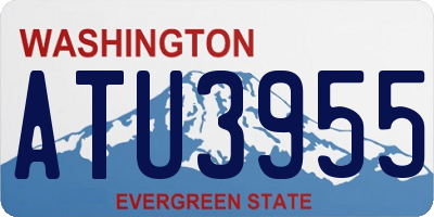 WA license plate ATU3955