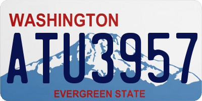 WA license plate ATU3957