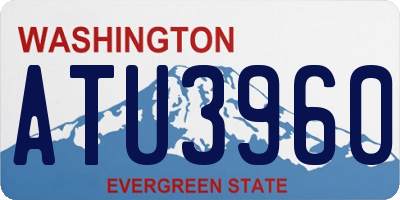 WA license plate ATU3960