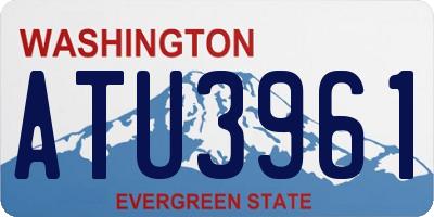 WA license plate ATU3961