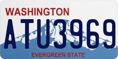 WA license plate ATU3969