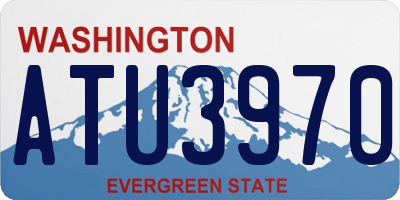 WA license plate ATU3970
