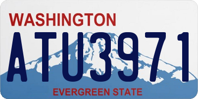 WA license plate ATU3971