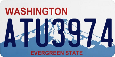 WA license plate ATU3974