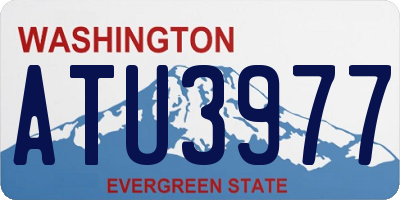 WA license plate ATU3977