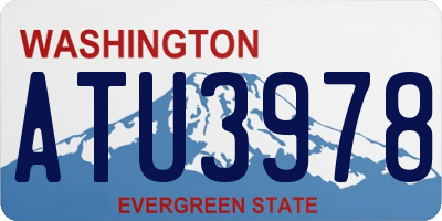 WA license plate ATU3978