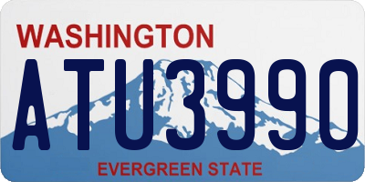 WA license plate ATU3990