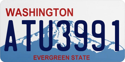 WA license plate ATU3991