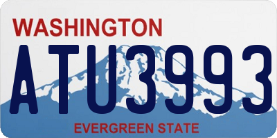 WA license plate ATU3993