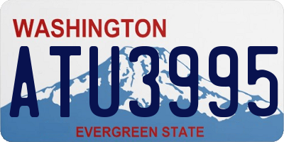 WA license plate ATU3995