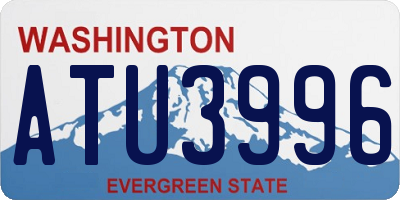 WA license plate ATU3996
