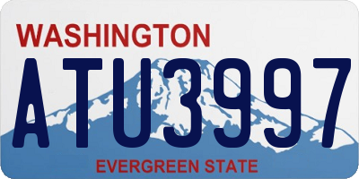 WA license plate ATU3997