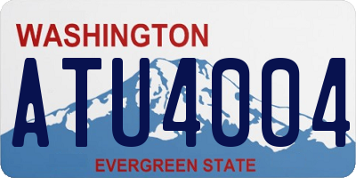 WA license plate ATU4004