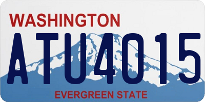 WA license plate ATU4015