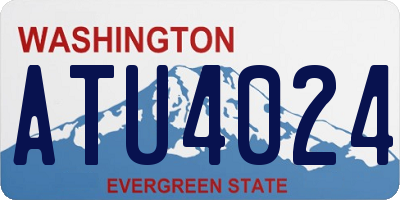 WA license plate ATU4024
