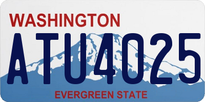 WA license plate ATU4025