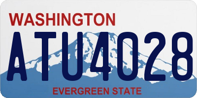 WA license plate ATU4028