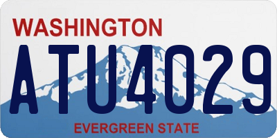 WA license plate ATU4029