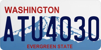 WA license plate ATU4030