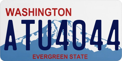WA license plate ATU4044