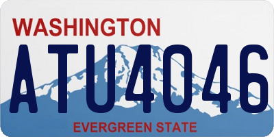 WA license plate ATU4046
