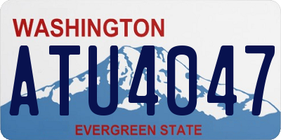 WA license plate ATU4047