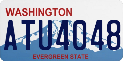 WA license plate ATU4048