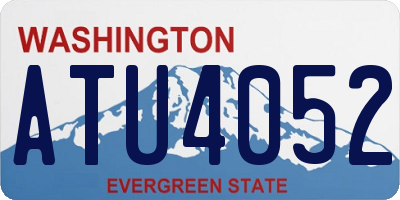 WA license plate ATU4052