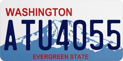 WA license plate ATU4055