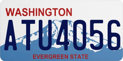 WA license plate ATU4056