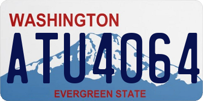 WA license plate ATU4064