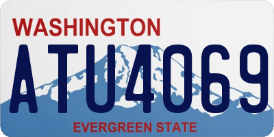 WA license plate ATU4069