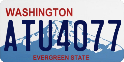 WA license plate ATU4077