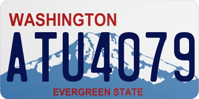 WA license plate ATU4079